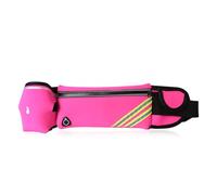 Marsupio da palestra riflettente da viaggio per sport all'aria aperta Design impermeabile scomparti multipli 4 colori disponibili marsupio riflettente all'aperto, Rosso rosato, No water bottle