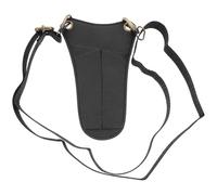 Marsupio da Parrucchiere per Forbici e Pettini in Cuoio Nero | Custodia Professionale Multifunzione, Portatile e Pratica, per Tenere gli Attrezzi Sempre a Portata di Mano