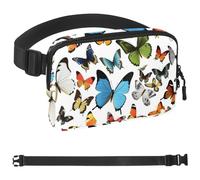 Marsupio da ragazza con capelli blu, per uomini e donne, marsupio con tracolla regolabile, alla moda, borsa a tracolla ovunque, per viaggi, attività all'aperto, corsa, escursionismo, Multicolore 09,