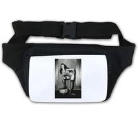 Marsupio da ragazza con stampa di Bettie Page Pin Up Fumare, bianco