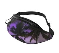 Marsupio da spiaggia 3D Jamaica, elegante, per donne e uomini, leggero, con tasche con cerniera, cintura regolabile per passeggiate con il cane, corsa, ciclismo, escursionismo, sport all'aria aperta
