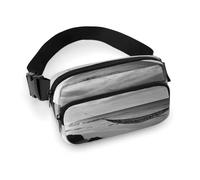 Marsupio da spiaggia in bianco e nero per donne e uomini, borsa casual regolabile per viaggi, sport, escursionismo, bianco, 20 x 13 cm, bianco, 7.9x5.1inches