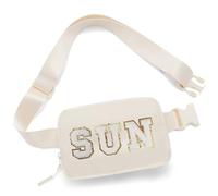Marsupio da spiaggia per donne e ragazze, borsa a tracolla per bambini, con tracolla regolabile, impermeabile, marsupio da spiaggia carino per adolescenti alla moda cose preppy da viaggio essenziali