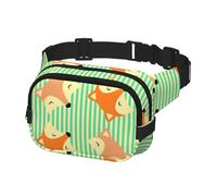 Marsupio da uomo alla moda a tracolla marsupio da donna marsupio con testa di volpe