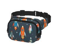 Marsupio da uomo alla moda a tracolla marsupio per le donne Marsupio colorato astronavi