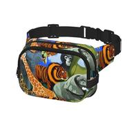 Marsupio da uomo alla moda a tracolla marsupio per le donne Marsupio con animali nello zoo, Multicolore, Taglia unica, Cintura per soldi