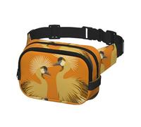 Marsupio da uomo alla moda a tracolla marsupio per le donne Marsupio con motivo gru giovani