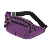 Marsupio Da Uomo All'Aperto,Marsupio Sportivo Marsupio da uomo in nylon sportivo Fanny Drop Leg Borse Hip Bum Marsupio da viaggio Equitazione Moto Borsa a tracolla (Color : Purple)