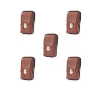 Marsupio da uomo comodo alla moda per telefono, Set da 5 (marrone), 17cmx10cmx6cm, come descrizione