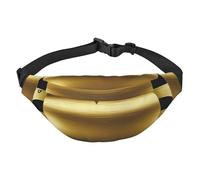 Marsupio da uomo e da donna, con motivo a righe e cuori dorati, alla moda, borsello a tracolla con cinturino regolabile, impermeabile, per viaggi, escursionismo, sport, nero, taglia unica, Nero ,