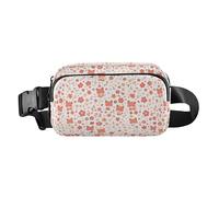Marsupio da uomo e da donna con volti colorati di gatti su sfondo blu, per viaggi, vacanze, corsa, Carino Fox Pattern Foxy Endless, 1 Size