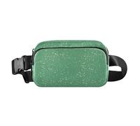 Marsupio da uomo e da donna con volti colorati di gatti su sfondo blu, per viaggi, vacanze, corsa, Texture Glitter Verde, 1 Size