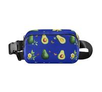 Marsupio da uomo e da donna, multifunzione, con bacche di bufalo e frutti di bosco, elegante, antifurto, colore: bianco, Avocado Fruit Royal Blue, 1 size