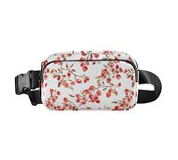 Marsupio da uomo e da donna, multifunzione, con bacche di bufalo e frutti di bosco, elegante, antifurto, colore: bianco, Crespino Dolce Bianco, 1 size