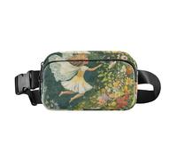 Marsupio da uomo e da donna, multiuso, da viaggio, essenziale per escursioni, Giardino dei fiori delle fate, 1 size