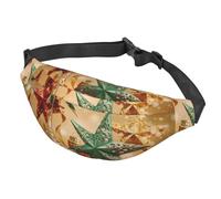 Marsupio da uomo e da donna, regolabile, a tracolla, per vacanze, Natale, stelle, nero, taglia unica, Come nella foto, Taglia unica, Zaino da escursionismo