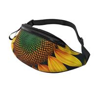 Marsupio da uomo e donna con stampa arcobaleno e girasole, elegante, comodo da viaggio, per escursionismo, ciclismo e corsa