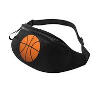 Marsupio da uomo e donna con stampa di basket, leggero, per viaggi, shopping ed eventi all'aperto