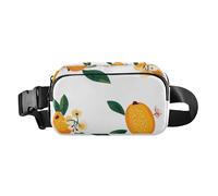 Marsupio da uomo e donna, impermeabile, con cinghia regolabile, per allenamento, corsa, escursionismo, Frutta Nespola Arancia, 1 size