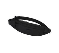 Marsupio da uomo ergonomico traspirante per sport all'aria aperta corsa con scomparti multipli design a tracolla look trendy uso quotidiano marsupio, Nero