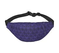 Marsupio da uomo in poliestere impermeabile, leggero e resistente, ideale per donne e uomini, delfino blu oceano, Sciame Fantasma, Taglia unica