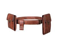 Marsupio da uomo Marsupio portamonete in pelle Steampunk Portafoglio Borsa per gli uomini Adolescenti Ragazzi Borsa per il cambio del telefono Adulto Regalo Dress Up Party, Marrone, Bellezza di massa