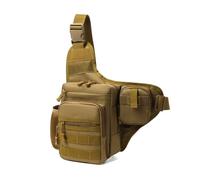 Marsupio da uomo, marsupio tattico da escursionismo, marsupio da pesca(Khaki)