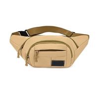 Marsupio da uomo multistrato con quattro cerniere. Portafoglio mobile viaggio for donna, sportivo for il tempo libero all'aria aperta(Khaki)