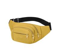 Marsupio da uomo, multitasche, regolabile, impermeabile, per attività all'aria aperta, escursionismo, arrampicata, ciclismo, campeggio, viaggi, vacanze, giallo, Consulte la descripción, Vedere la