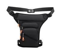 Marsupio da uomo per costume multifunzionale da pesca, borsa a tracolla da gamba, nera, 20 x 8 x 33 cm, Nero 20 x 8 x 33 cm, 20x8x33cm, come descrizione