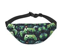 Marsupio da viaggio alla moda, adatto per sport, corsa, ciclismo, viaggi, pesca, per ragazzi, grande, nero, taglia unica