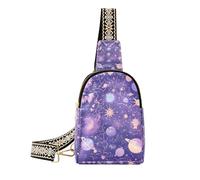 Marsupio da viaggio alla moda viola Mysterious Universe Planet marsupio antifurto per le donne per il viaggio, Viola misterioso pianeta universo, 1 size