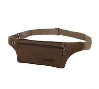 Marsupio da viaggio compatibile con escursioni con caratteristiche di sicurezza, elegante borsa a tracolla per prevenire furti, Marrone
