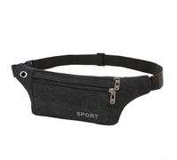 Marsupio da viaggio compatibile con escursioni con caratteristiche di sicurezza, elegante borsa a tracolla per prevenire furti, Nero