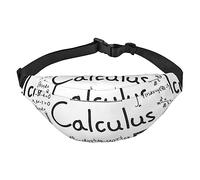 Marsupio da viaggio con geometria matematica geek calcolo per donne e uomini leggero regolabile borsa a tracolla da viaggio per allenamento corsa, Nero , Taglia unica