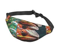 Marsupio da viaggio con paesaggio di montagna per donne e uomini, borsa da cintura impermeabile con cintura regolabile borsa a tracolla casual borsa da viaggio per sport corsa ciclismo, Carino