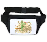 Marsupio da viaggio minimalista Architettura Firenze Italia Bianco