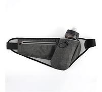 Marsupio da Viaggio Running Exercise Water Bottle Waterproof Waist Bag per Viaggi, Escursioni, Ciclismo(Schwarz)