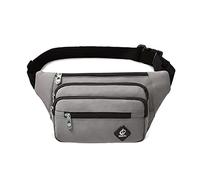 Marsupio da viaggio unisex, multifunzionale, multifunzionale, da viaggio, per telefono, alla moda, grigio, Bellezza di massa