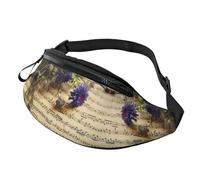 Marsupio decorativo con albero per uomo e donna, alla moda, regolabile, per viaggi, sport, camminata, Spartiti musicali, Taglia unica