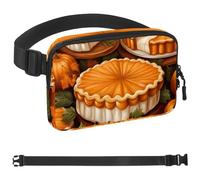 Marsupio del Ringraziamento Pumpkin Pie B, per donne e uomini, borsa a tracolla con tasche con cerniera, marsupio impermeabile con cinturino regolabile per allenamento, corsa, viaggi, escursionismo,