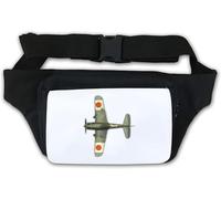 Marsupio della Seconda Guerra Mondiale Japan Air Force Zero Fighter Plane Marsupio Bianco