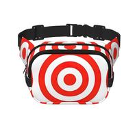 Marsupio di design Target per donne e uomini, marsupio alla moda per viaggi, escursionismo, Nero , Taglia unica