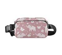 Marsupio di grande capacità Borsa a tracolla con cinturino regolabile Trendy Sling Chest Bag Wildlife Africa Nature Seamless Pattern Donne Uomini per Viaggio Vacanza Corsa, Modello senza cuciture