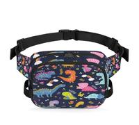 Marsupio Dino, marsupio per donne, uomini, ragazze, ragazzi, bambini, animali dei cartoni animati, marsupio per corsa, sport, escursionismo, borsellino da cintura, Colore, XL, Organizer per borse