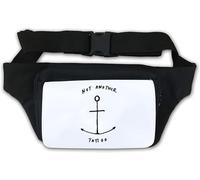 Marsupio divertente Anchor Not Another Tattoo, bianco