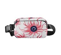 Marsupio divertente con anemone marino alla moda, borsa a tracolla per donne e uomini, grande capacità, borsa sportiva con tracolla regolabile, per viaggi, shopping, corsa, Anemone Di Mare Divertente,