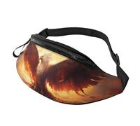 Marsupio divertente con lama in stile cartone animato, unisex, borsa a tracolla regolabile, adatto per viaggi, escursionismo, escursionismo, corsa, Fantasy Phoenix, Taglia unica