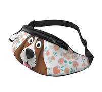 Marsupio divertente per cani da uomo e donna, impermeabile, sportivo, alla moda, borsa a tracolla con cinghia regolabile, grande borsa a tracolla per viaggi ed escursioni