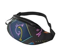Marsupio Dragon King in Fire per uomo e donna, borsa a tracolla regolabile, adatta per viaggi, escursionismo, escursionismo, corsa, Quiz di matematica, Taglia unica